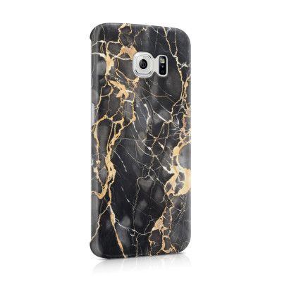 Skal till Samsung Galaxy S6 Edge - Marble - Grå