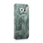 Skal till Samsung Galaxy S6 Edge - Marble - Grön
