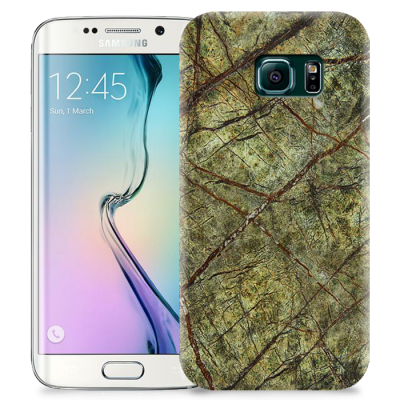 Skal till Samsung Galaxy S6 Edge - Marble - Grön