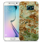 Skal till Samsung Galaxy S6 Edge - Marble - Grön/Brun