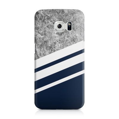 Skal till Samsung Galaxy S6 Edge - Marble Navy