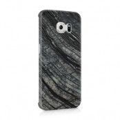 Skal till Samsung Galaxy S6 Edge - Marble - Svart/Grå