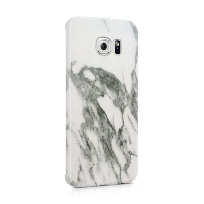 Skal till Samsung Galaxy S6 Edge - Marble - Vit/Grå