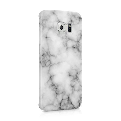 Skal till Samsung Galaxy S6 Edge - Marble - Vit/Svart