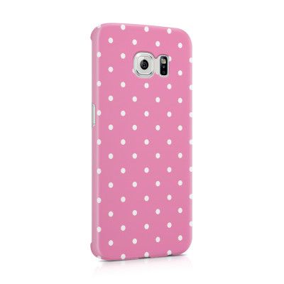 Skal till Samsung Galaxy S6 Edge - Polka - Lila