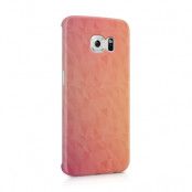 Skal till Samsung Galaxy S6 Edge - Prismor - Rosa/Orange