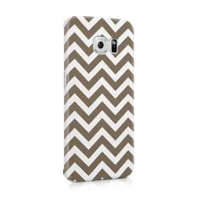 Skal till Samsung Galaxy S6 Edge - Ränder - Brun