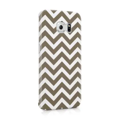 Skal till Samsung Galaxy S6 Edge - Ränder - Brun