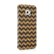 Skal till Samsung Galaxy S6 Edge - Ränder - Guld/Svart