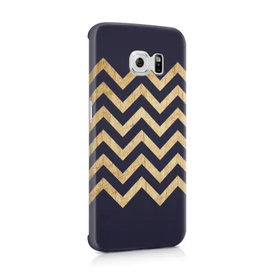 Skal till Samsung Galaxy S6 Edge - Ränder - Wood