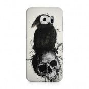 Skal till Samsung Galaxy S6 Edge - Raven and Skull