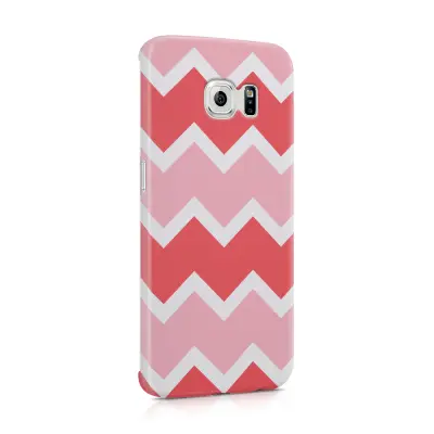 Skal till Samsung Galaxy S6 Edge - Retro ränder - Rosa