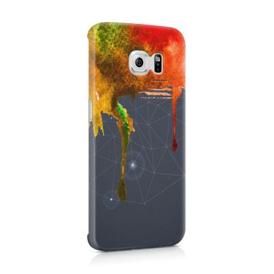 Skal till Samsung Galaxy S6 Edge - Rinnande färg - Spektrum