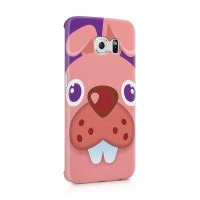 Skal till Samsung Galaxy S6 Edge - Rosa kanin
