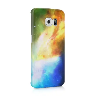 Skal till Samsung Galaxy S6 Edge - Rymden - Gul/Blå