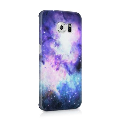 Skal till Samsung Galaxy S6 Edge - Rymden - Lila/Blå