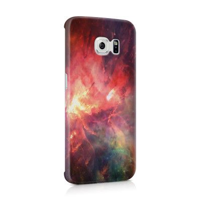 Skal till Samsung Galaxy S6 Edge - Rymden - Röd/Svart