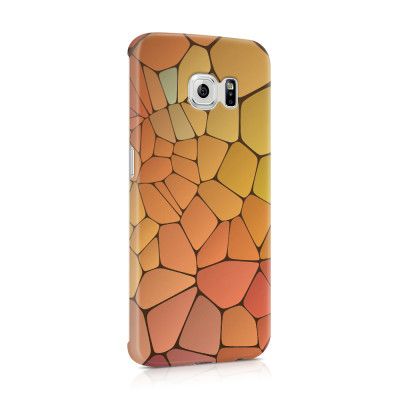 Skal till Samsung Galaxy S6 Edge - Skifferstenar - Gul