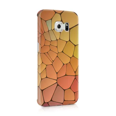 Skal till Samsung Galaxy S6 Edge - Skifferstenar - Gul