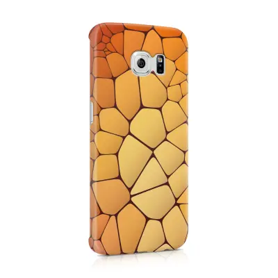 Skal till Samsung Galaxy S6 Edge - Skifferstenar - Orange