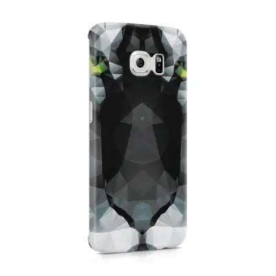 Skal till Samsung Galaxy S6 Edge - Tiger - Svart