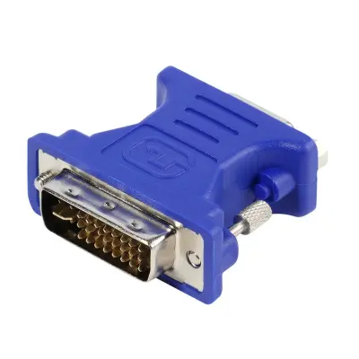 Vivanco Dataadapter DVI-I hane VGA 15pin hona - Blå