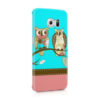 Skal till Samsung Galaxy S6 Edge - Ugglor i träd