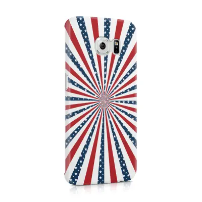 Skal till Samsung Galaxy S6 Edge - USA Stripes