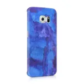 Skal till Samsung Galaxy S6 Edge - Vattenfärg - Blå