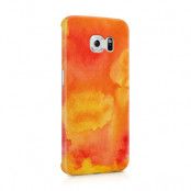 Skal till Samsung Galaxy S6 Edge - Vattenfärg - Orange