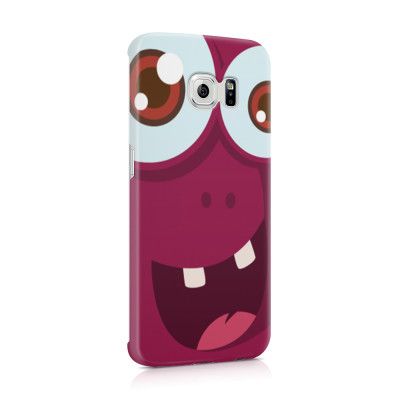 Skal till Samsung Galaxy S6 Edge - Vinrött monster