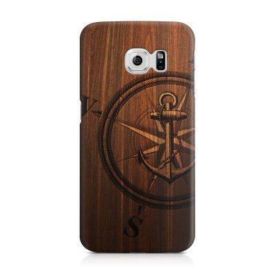 Skal till Samsung Galaxy S6 Edge - Wooden Anchor B