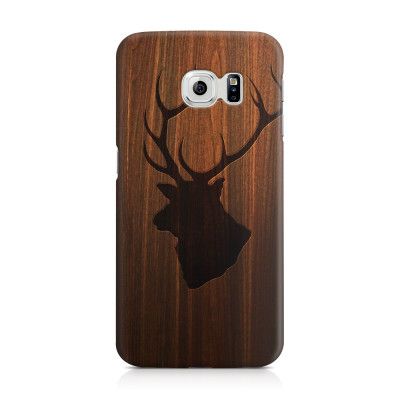 Skal till Samsung Galaxy S6 Edge - Wooden Elk B