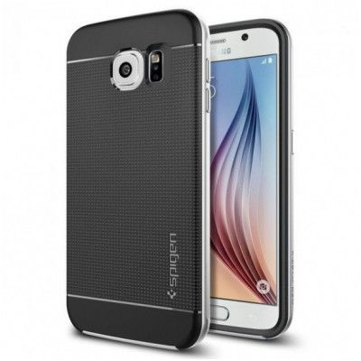 SPIGEN Neo Hybrid Skal till Samsung Galaxy S6 Edge - Silver