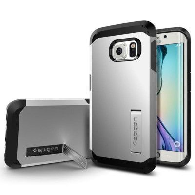 SPIGEN Tough Armor Skal till Samsung Galaxy S6 Edge - Silver