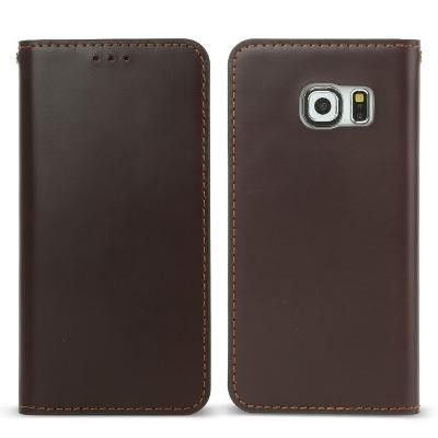 Wetherby Plånboksfodral äkta läder Samsung Galaxy S6 Edge - Brun