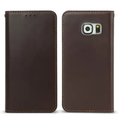Wetherby Plånboksfodral äkta läder Samsung Galaxy S6 Edge - Brun