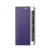 Zenus Metallic Plånboksfodral till Samsung Galaxy S6 Edge - Violet