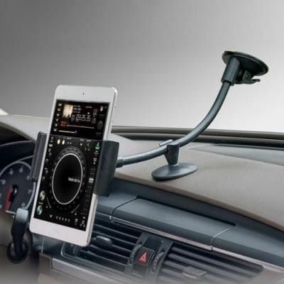 2-in-1 Bilhållare för både mobiltelefon och tablet - Svart