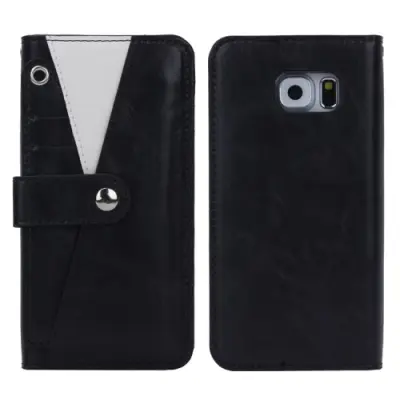 3-i-1 Multifunktionellt Plånboksfodral till Samsung Galaxy S6 - Svart