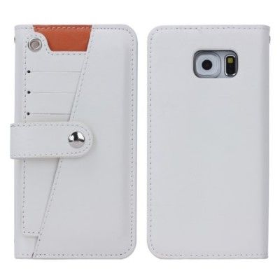 3-i-1 Multifunktionellt Plånboksfodral till Samsung Galaxy S6 - Vit