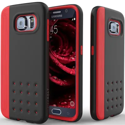Caseology Threshold Series BaksideSkal till Samsung Galaxy S6 - Svart/Röd