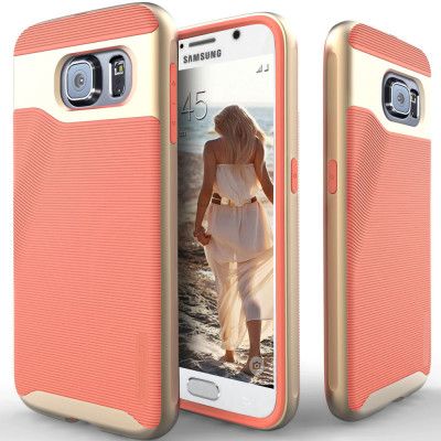 Caseology Wavelength Series BaksideSkal till Samsung Galaxy S6 - Rosa