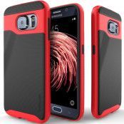 Caseology Wavelength Series BaksideSkal till Samsung Galaxy S6 - Svart/Röd