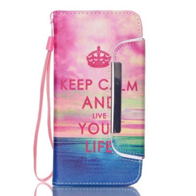 Detachable 2 in 1 Plånboksfodral till Samsung Galaxy S6 - Keep Calm