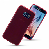 Flexicase skal till Samsung Galaxy S6 - Röd