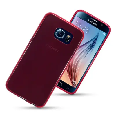 Flexicase skal till Samsung Galaxy S6 - Röd