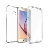 Full-body avtagbar front och baksideskal till Samsung Galaxy S6 - Clear