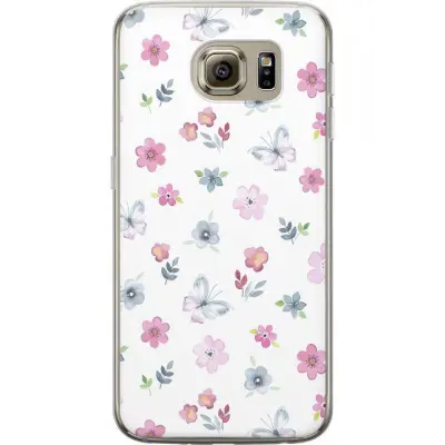 Mobilskal till Samsung Galaxy S6 med Blommor och fjärillar