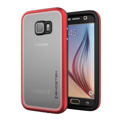Ghostek Atmoic 2.0 Vattentätt Skal till Samsung Galaxy S6 - Röd